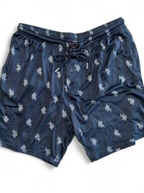 U.S Polo Assn. Men's Grey Patterned Sleep Shorts